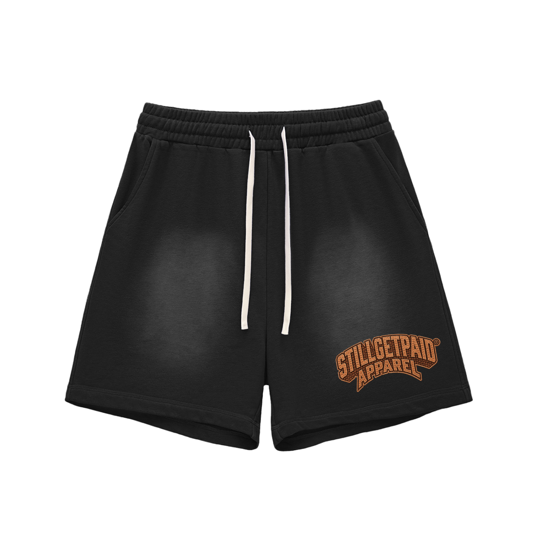 Sun Fade Raw Edge Cotton Penny Shorts