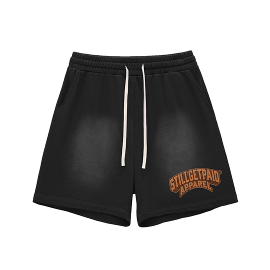 Sun Fade Raw Edge Cotton Penny Shorts