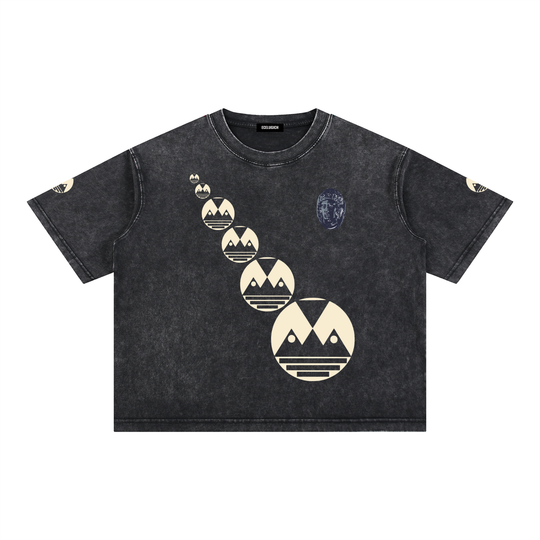 Mineral Wash Boxy Cotton T-Shirt