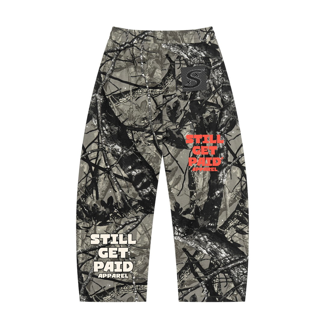 Unisex Tree Camo Barrel Leg Pants