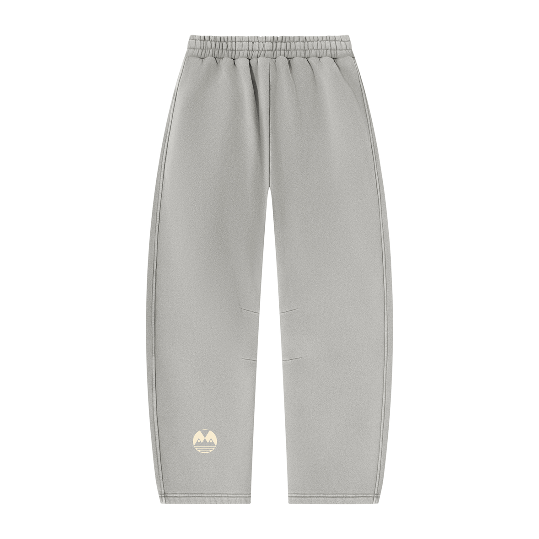 Unisex Vintage Wash Barrel Leg Fleece Sweatpants