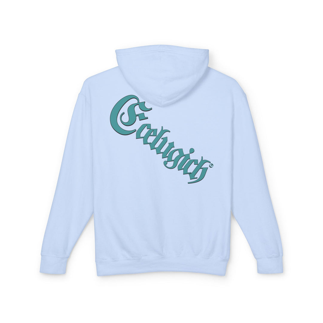 ECELUGICH® Walbaum Fraktur Cozy Unisex Lightweight Hooded Sweatshirt with Retro Typography