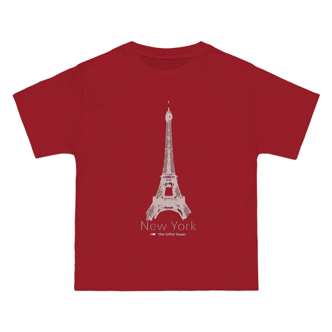 ECELUGICH® NEW YORK / EIFFEL TOWER UNISEX OVERSIZE TEE SHIRT