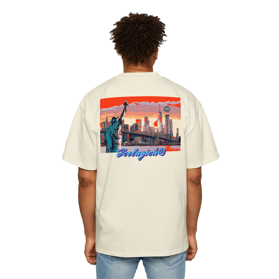 ECELUGICH® Men's Heavy Oversized Tee