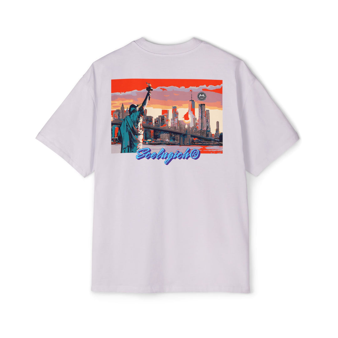 ECELUGICH® Men's Heavy Oversized Tee