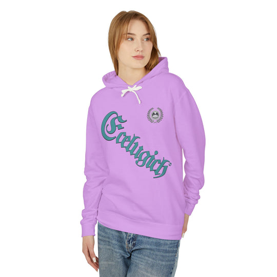 ECELUGICH® Walbaum Fraktur Cozy Unisex Lightweight Hooded Sweatshirt with Retro Typography