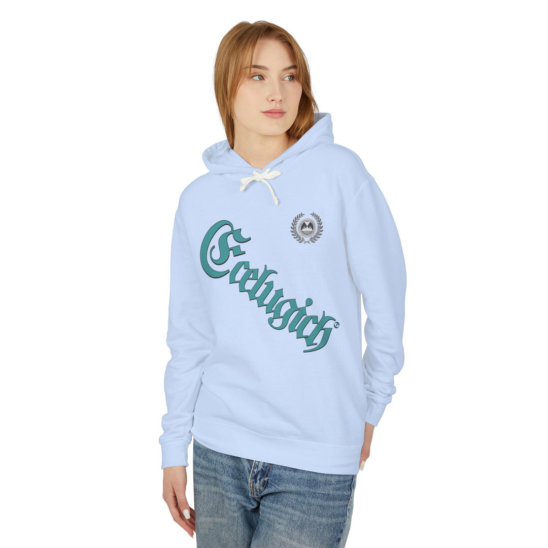 ECELUGICH® Walbaum Fraktur Cozy Unisex Lightweight Hooded Sweatshirt with Retro Typography