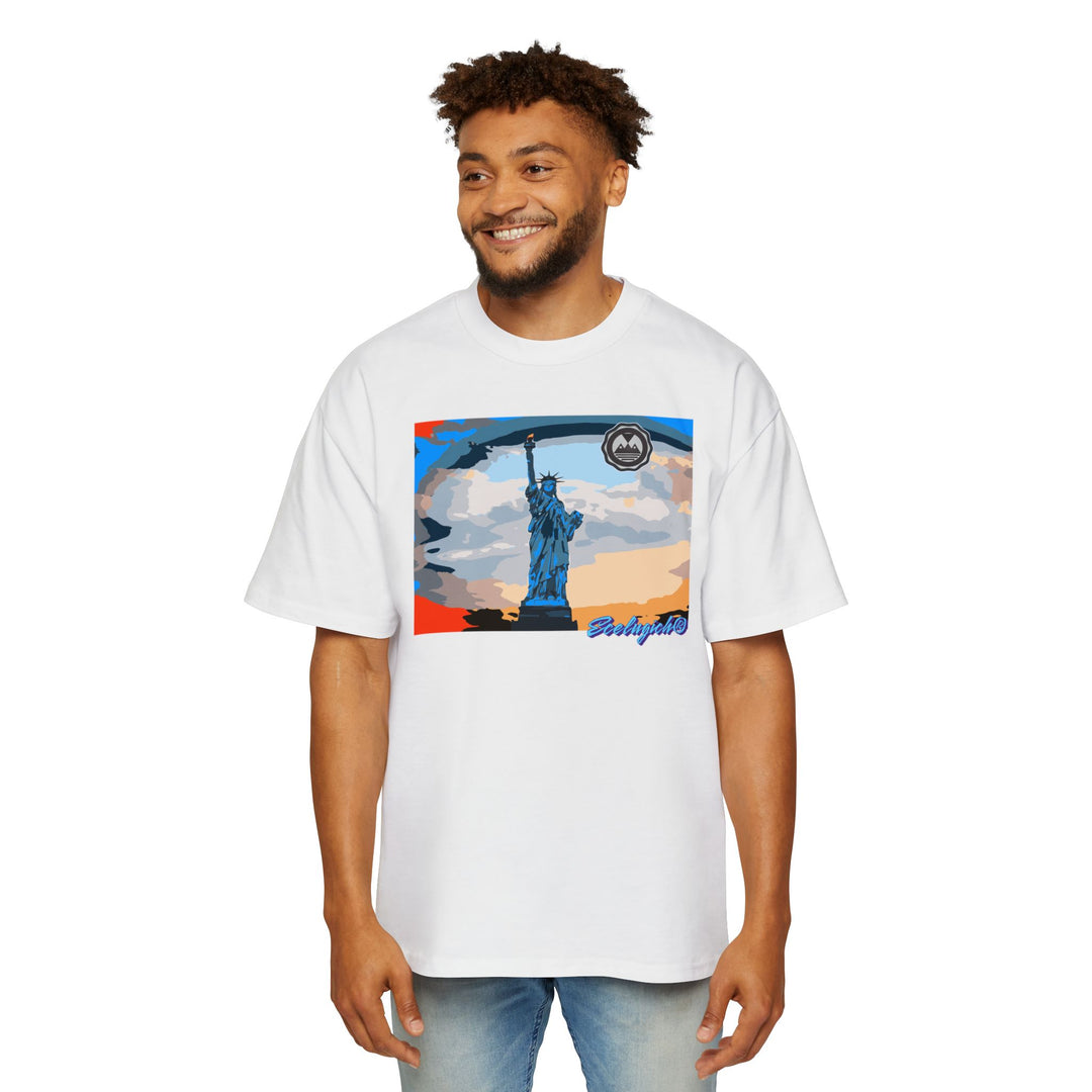 ECELUGICH® Men's Heavy Oversized Tee