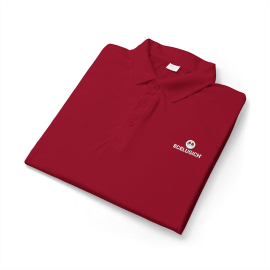 ECELUGICH® Embroidered Performance Polo — Sporty Breathable Golf & Work Shirt