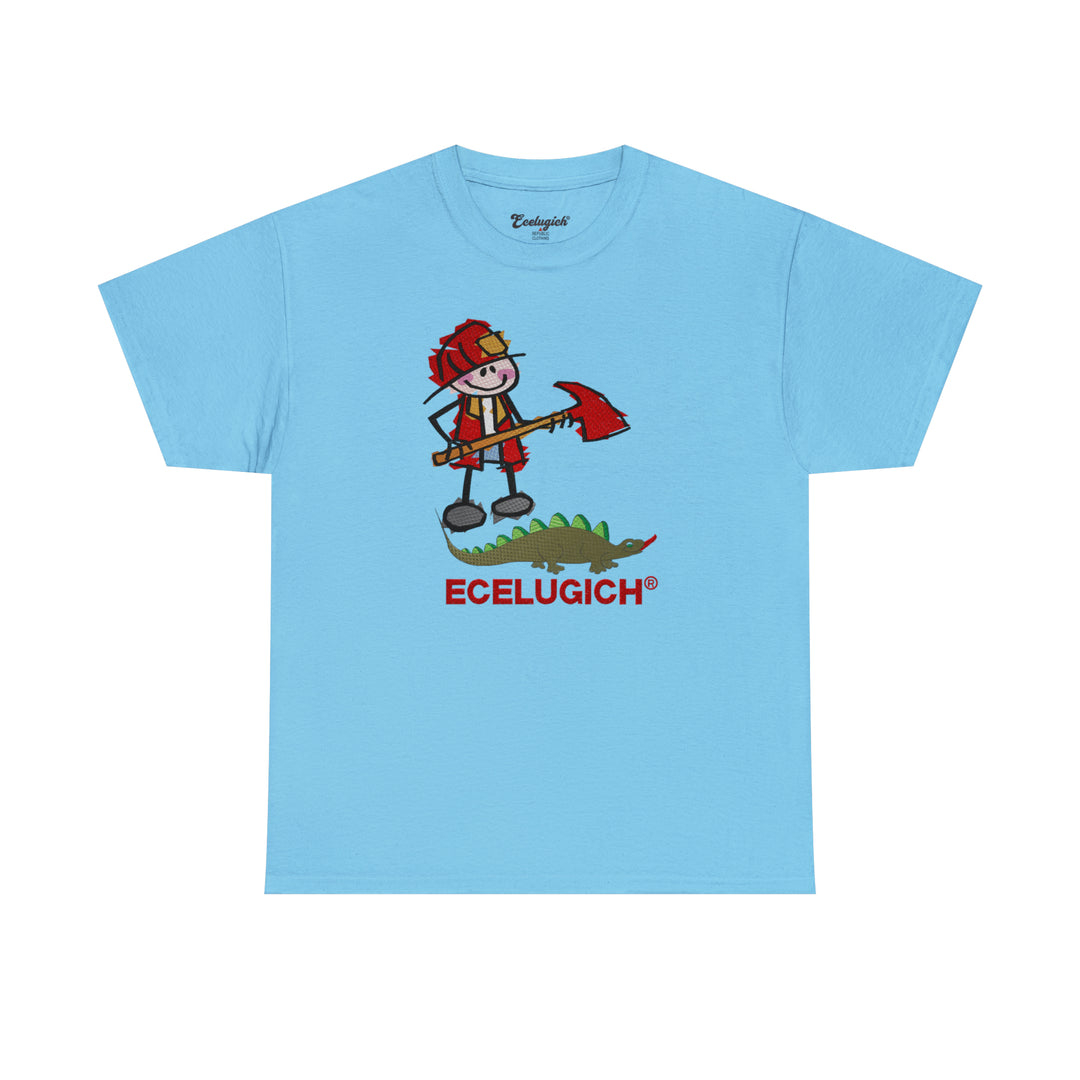 ECELUGICH Unisex Heavy Cotton Tee