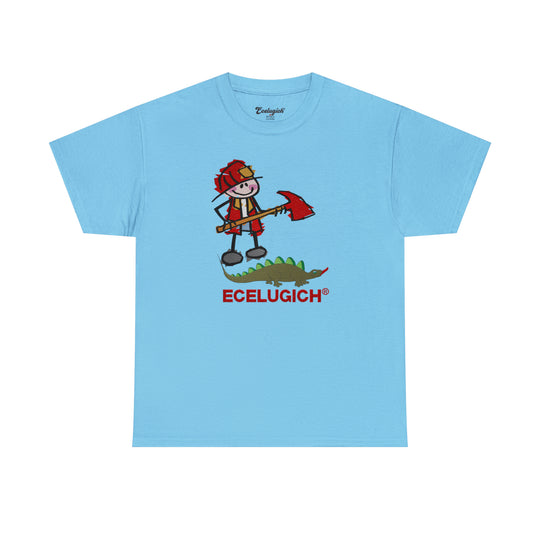 ECELUGICH Unisex Heavy Cotton Tee