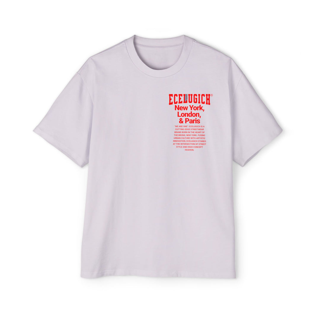 ECELUGICH® Men's Heavy Oversized Tee