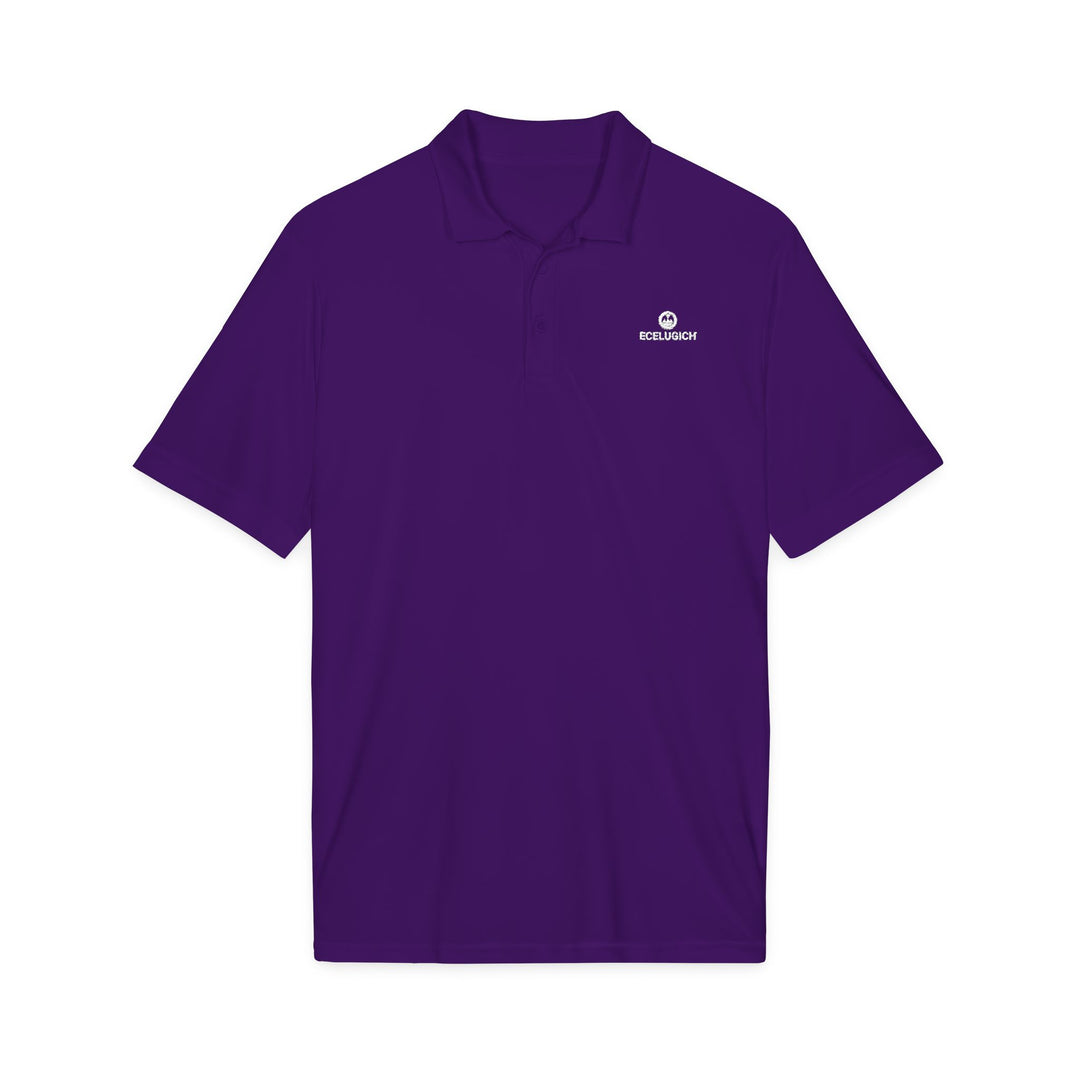 ECELUGICH® Embroidered Performance Polo — Sporty Breathable Golf & Work Shirt