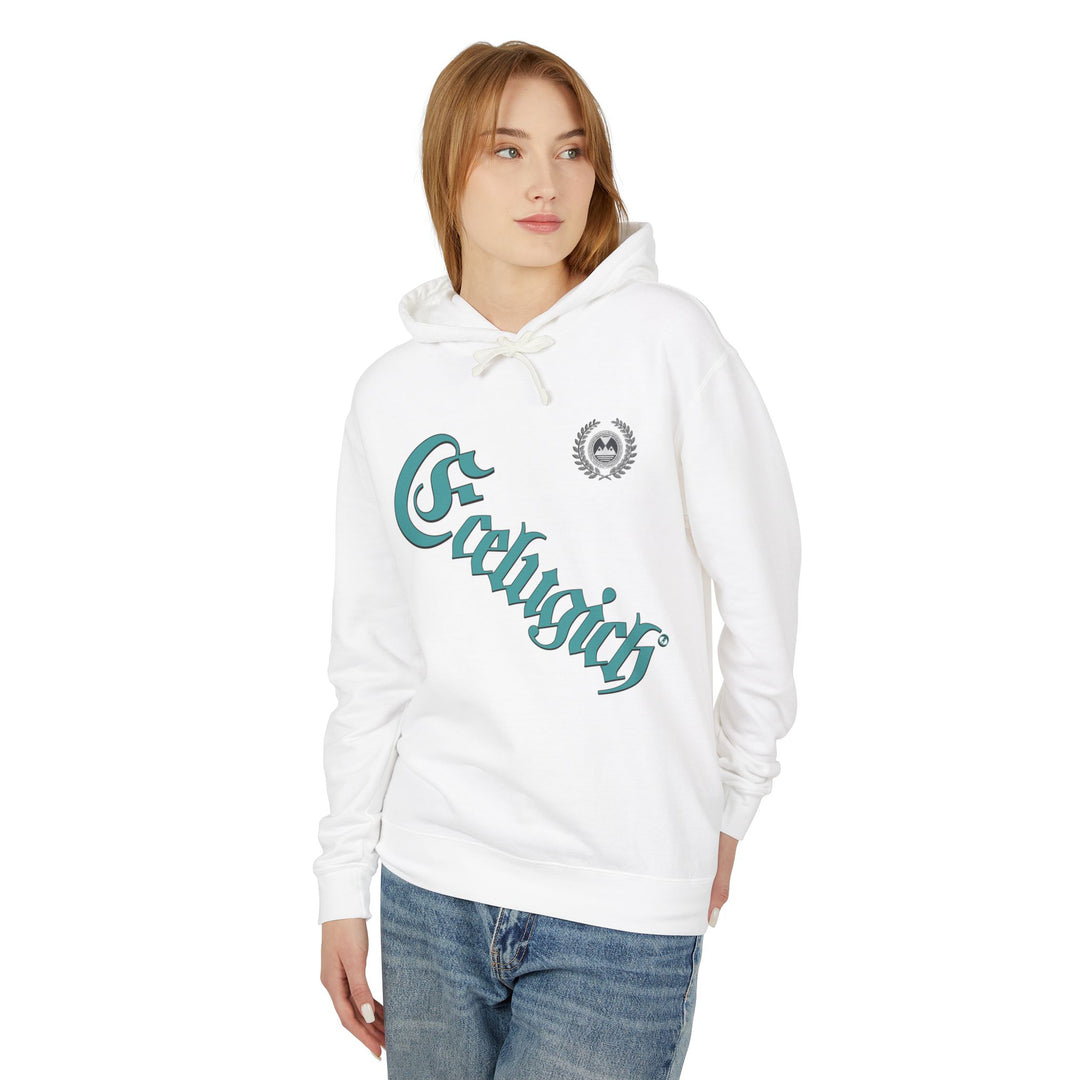 ECELUGICH® Walbaum Fraktur Cozy Unisex Lightweight Hooded Sweatshirt with Retro Typography