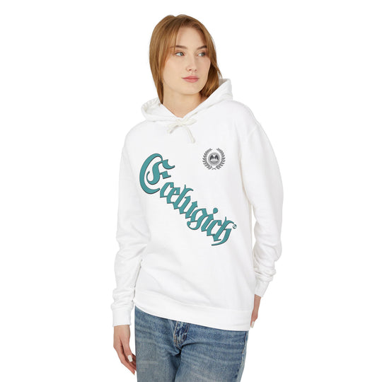 ECELUGICH® Walbaum Fraktur Cozy Unisex Lightweight Hooded Sweatshirt with Retro Typography