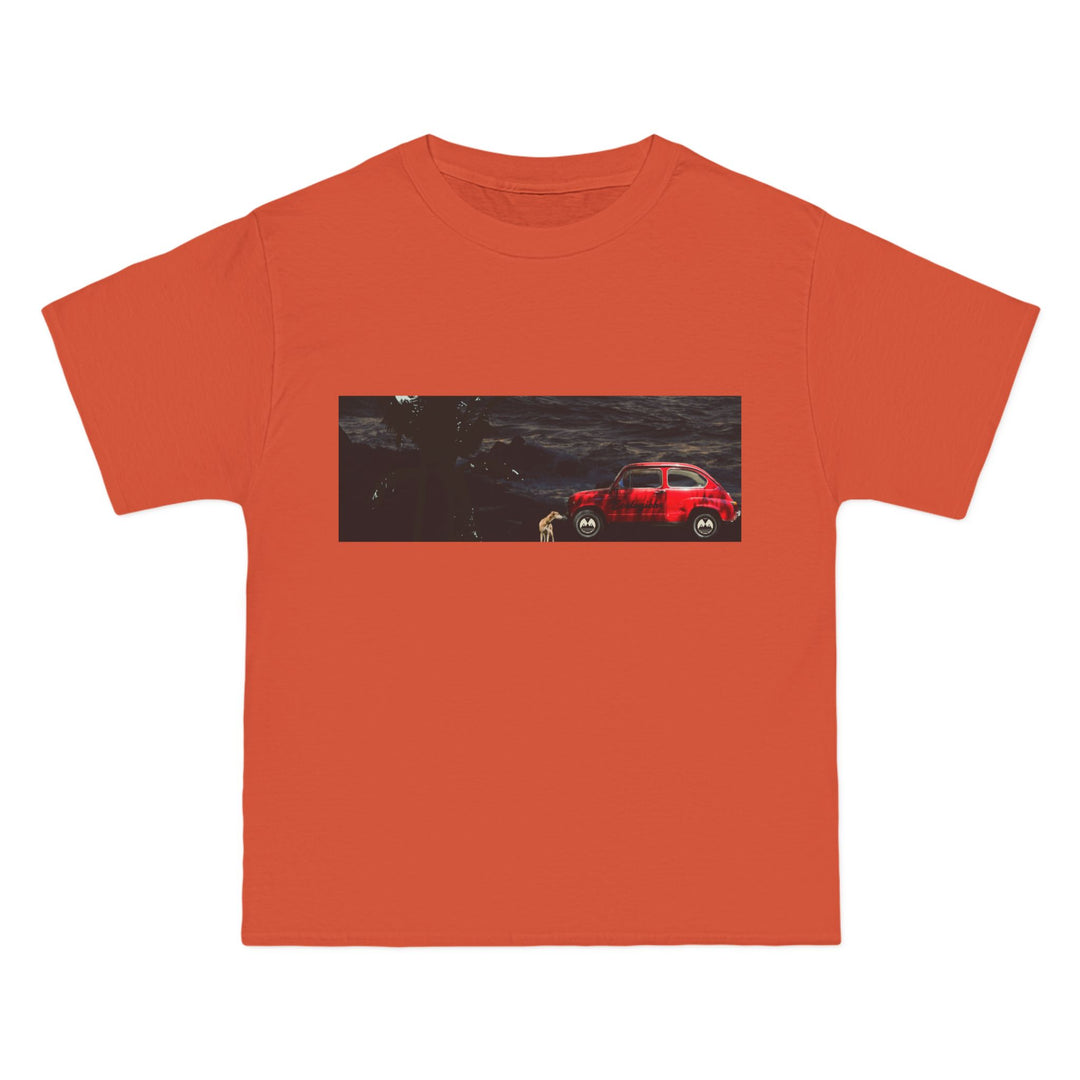 ECELUGICH® UNISEX OVERSIZE RED CAR TEE