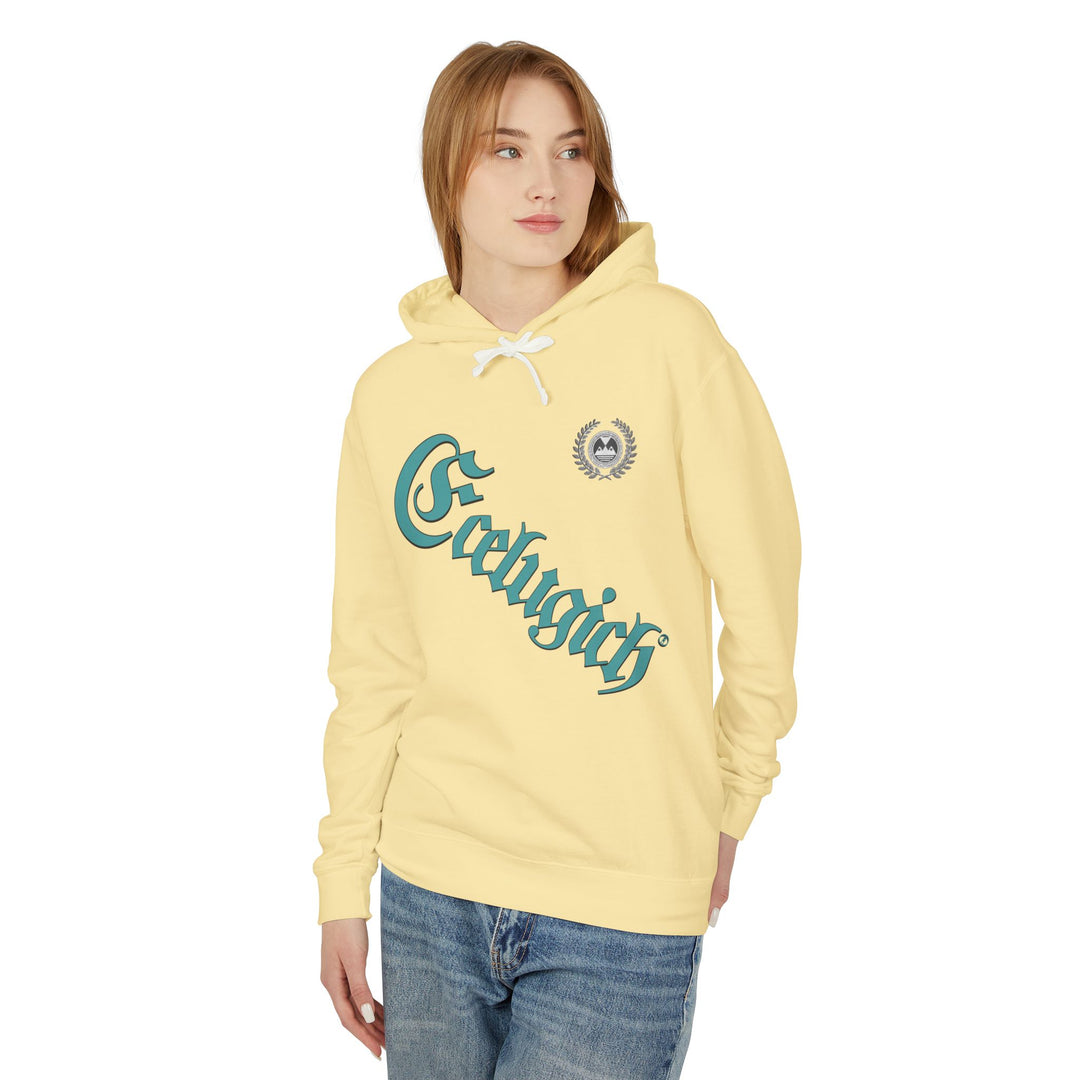 ECELUGICH® Walbaum Fraktur Cozy Unisex Lightweight Hooded Sweatshirt with Retro Typography