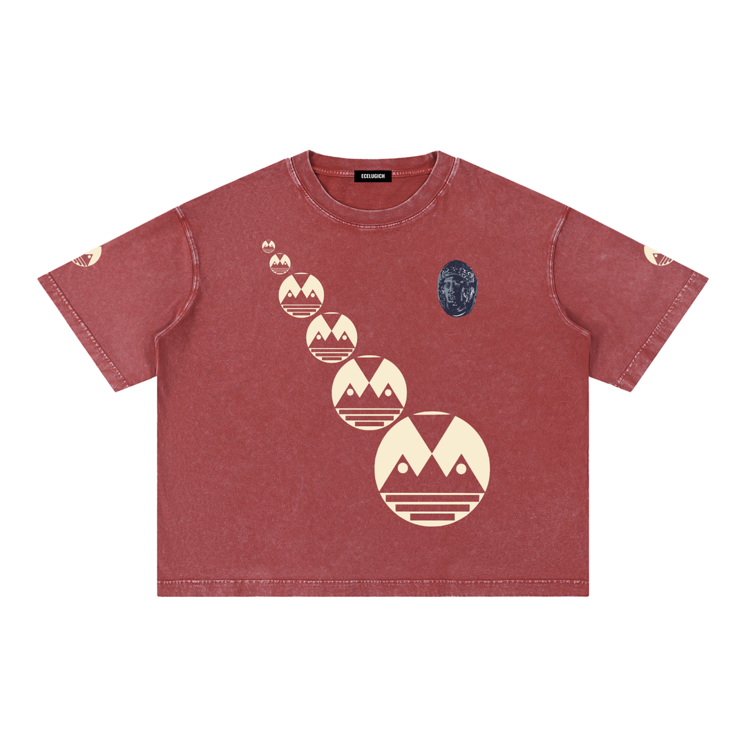 Mineral Wash Boxy Cotton T-Shirt