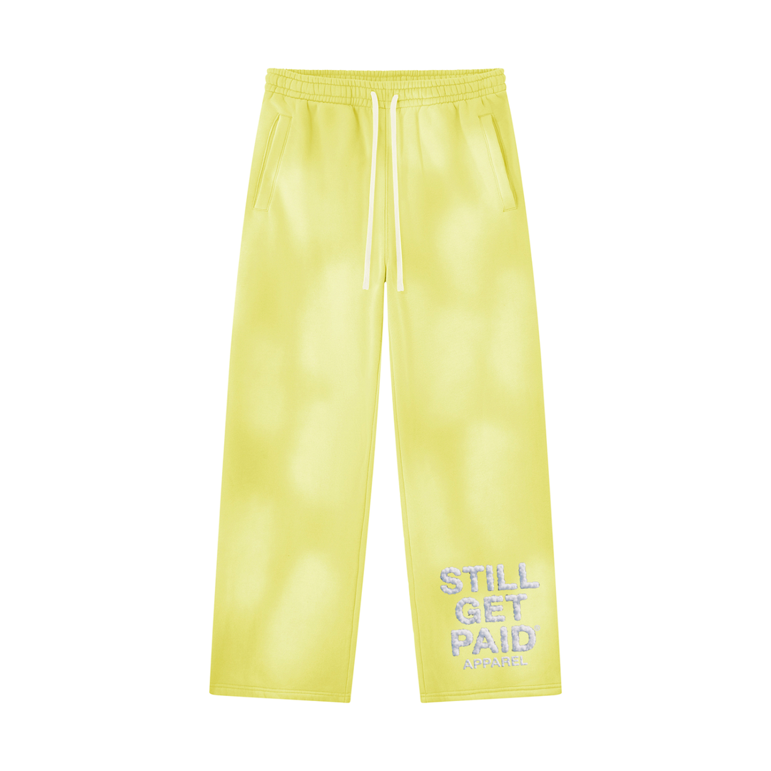 Cloud Stacked Sun-Fade Wide-Leg Sweatpants