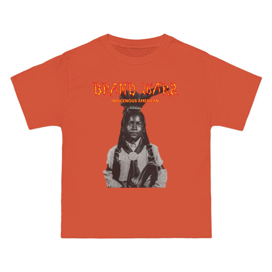 ECELUGICH® INDIGENOUS AMERICAN UNISEX OVERSIZE TEE SHIRT BRAND WARZ