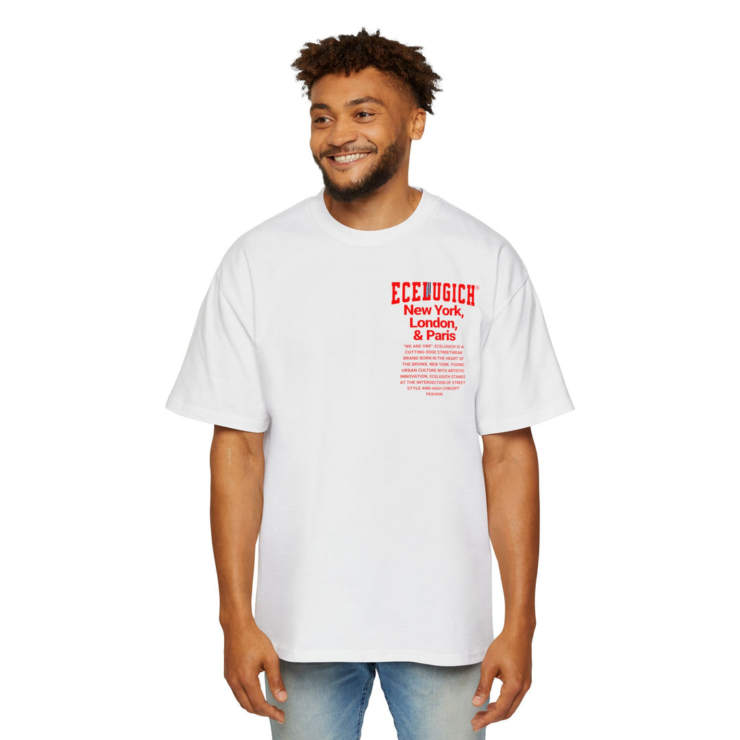 ECELUGICH® Men's Heavy Oversized Tee