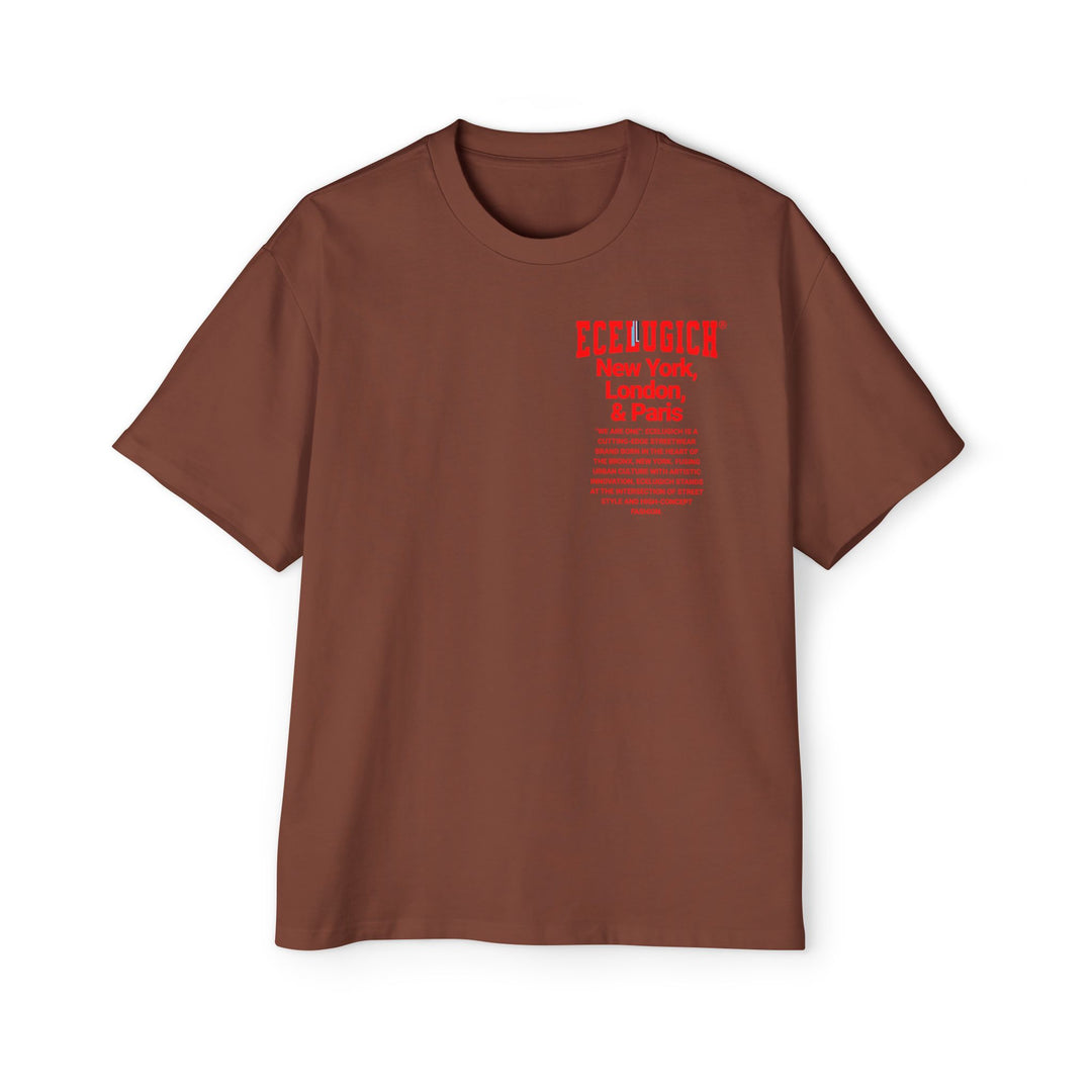 ECELUGICH® Men's Heavy Oversized Tee