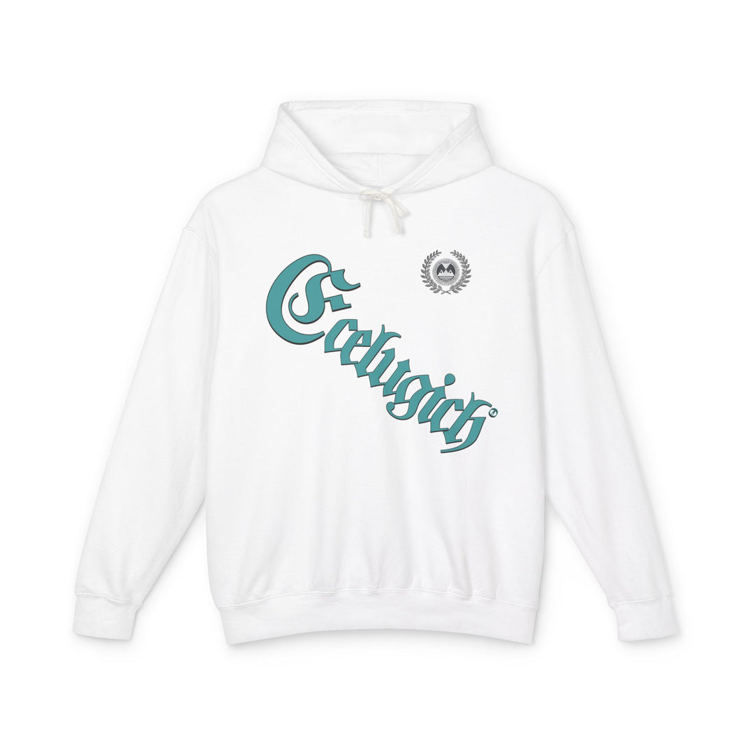 ECELUGICH® Walbaum Fraktur Cozy Unisex Lightweight Hooded Sweatshirt with Retro Typography