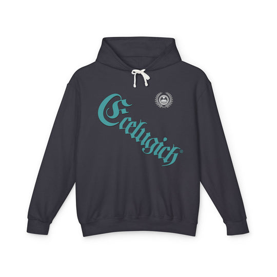 ECELUGICH® Walbaum Fraktur Cozy Unisex Lightweight Hooded Sweatshirt with Retro Typography