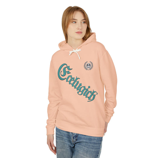 ECELUGICH® Walbaum Fraktur Cozy Unisex Lightweight Hooded Sweatshirt with Retro Typography