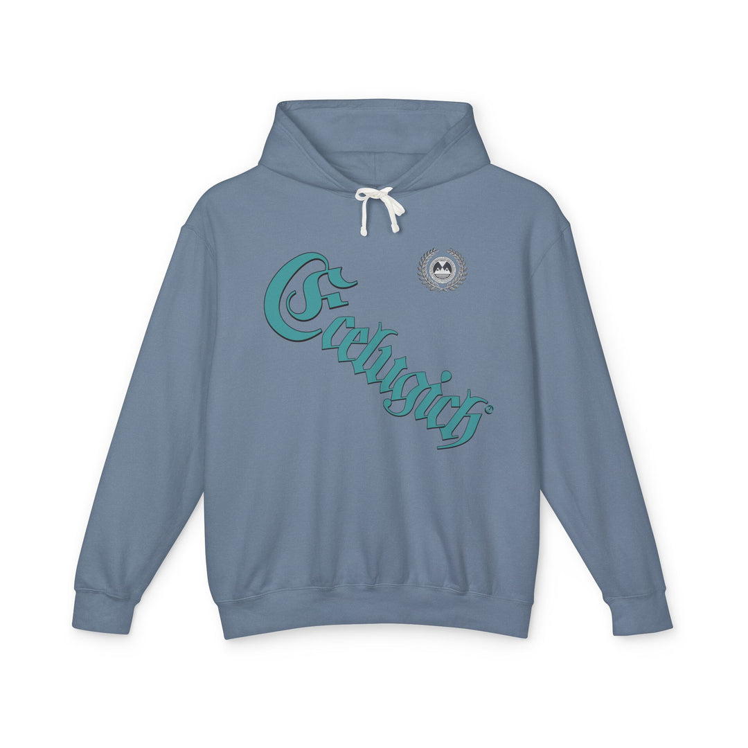 ECELUGICH® Walbaum Fraktur Cozy Unisex Lightweight Hooded Sweatshirt with Retro Typography
