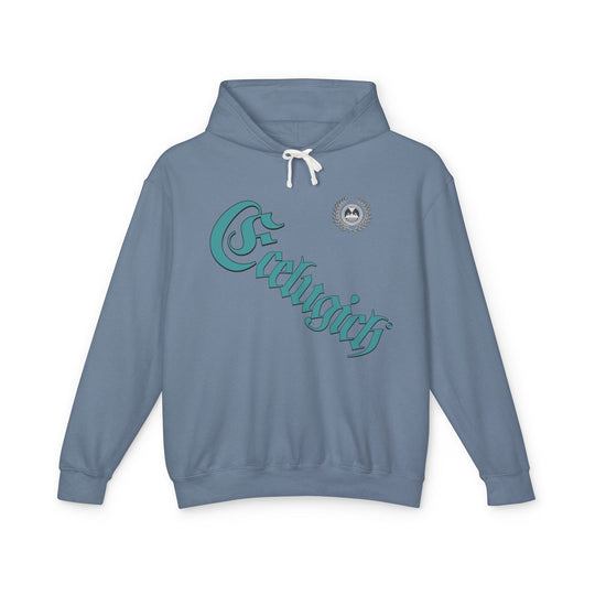 ECELUGICH® Walbaum Fraktur Cozy Unisex Lightweight Hooded Sweatshirt with Retro Typography