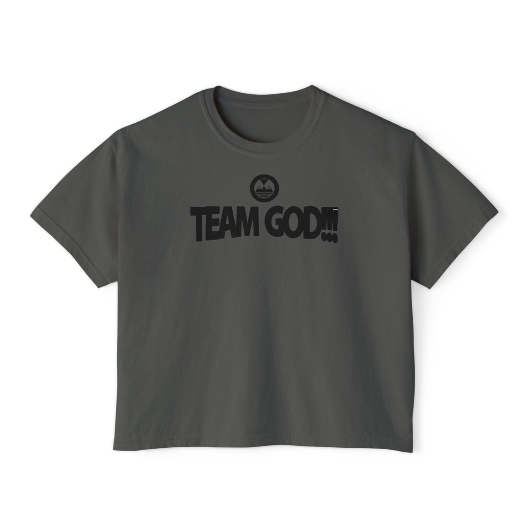 ECELUGICH® TEAM GOD!!! Women's Boxy Tee