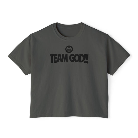 ECELUGICH® TEAM GOD!!! Women's Boxy Tee