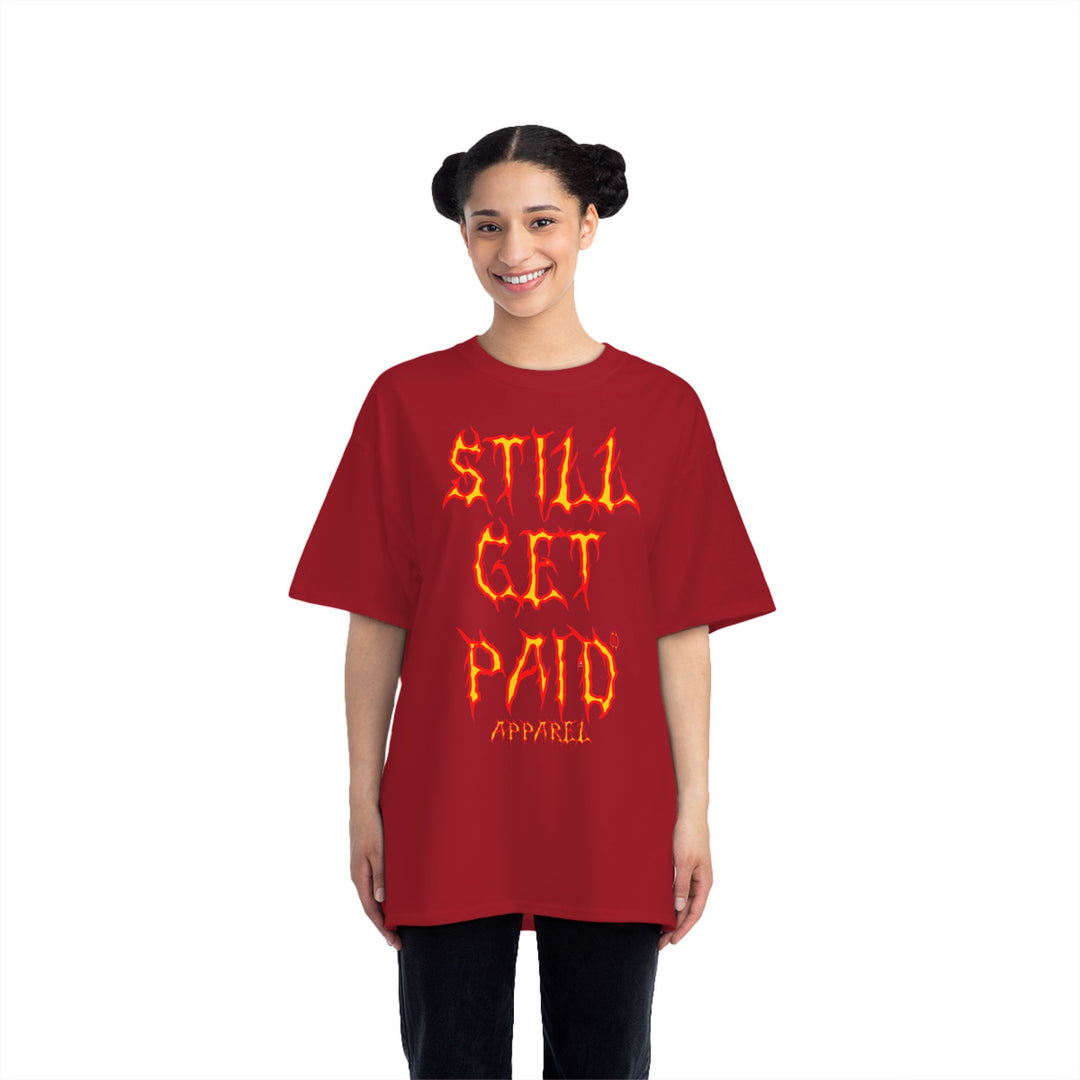 STILLGETPAID® APPAREL FIRE UNISEX OVERSIZE TEE SHIRT