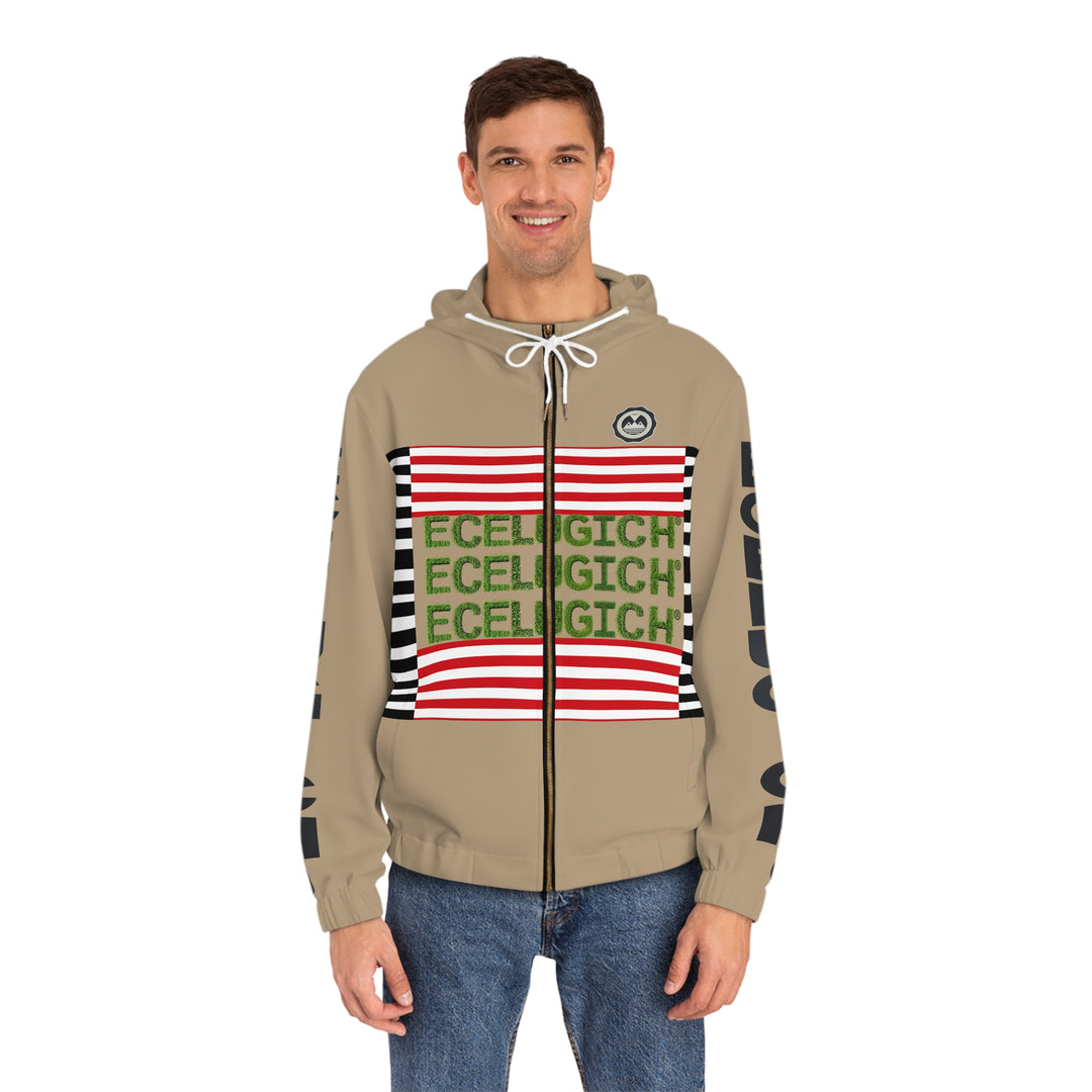 ECELUGICH® Men's Full-Zip Hoodie