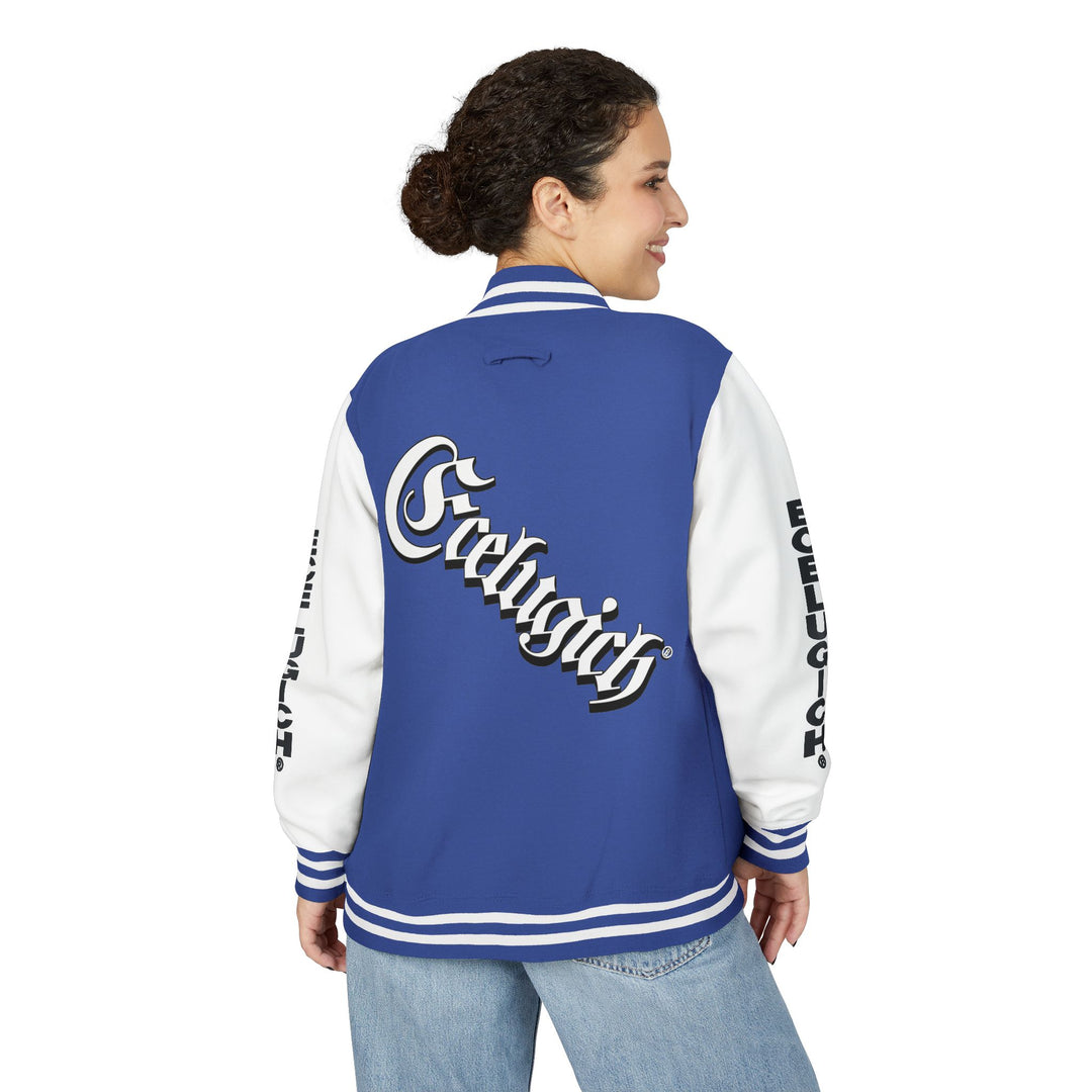 ECELUGICH® Walbaum Fraktur Unisex Heavyweight Letterman Jacket - Vintage Inspired Sportswear
