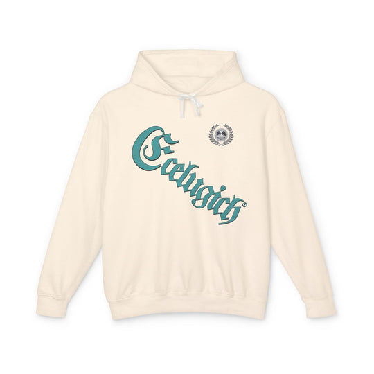 ECELUGICH® Walbaum Fraktur Cozy Unisex Lightweight Hooded Sweatshirt with Retro Typography