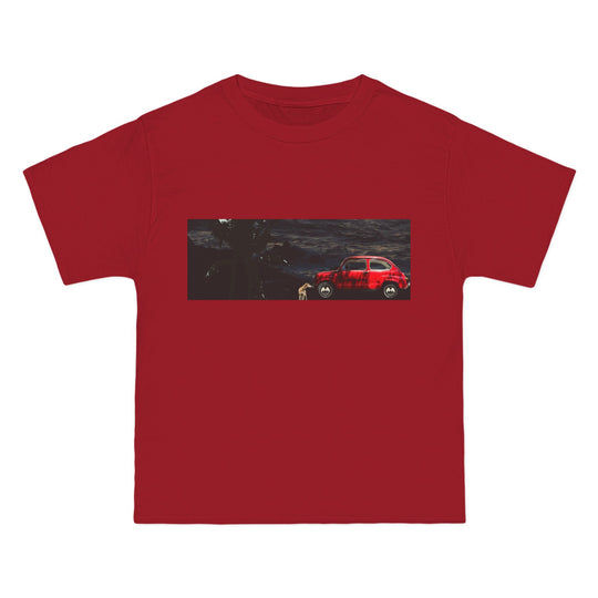ECELUGICH® UNISEX OVERSIZE RED CAR TEE