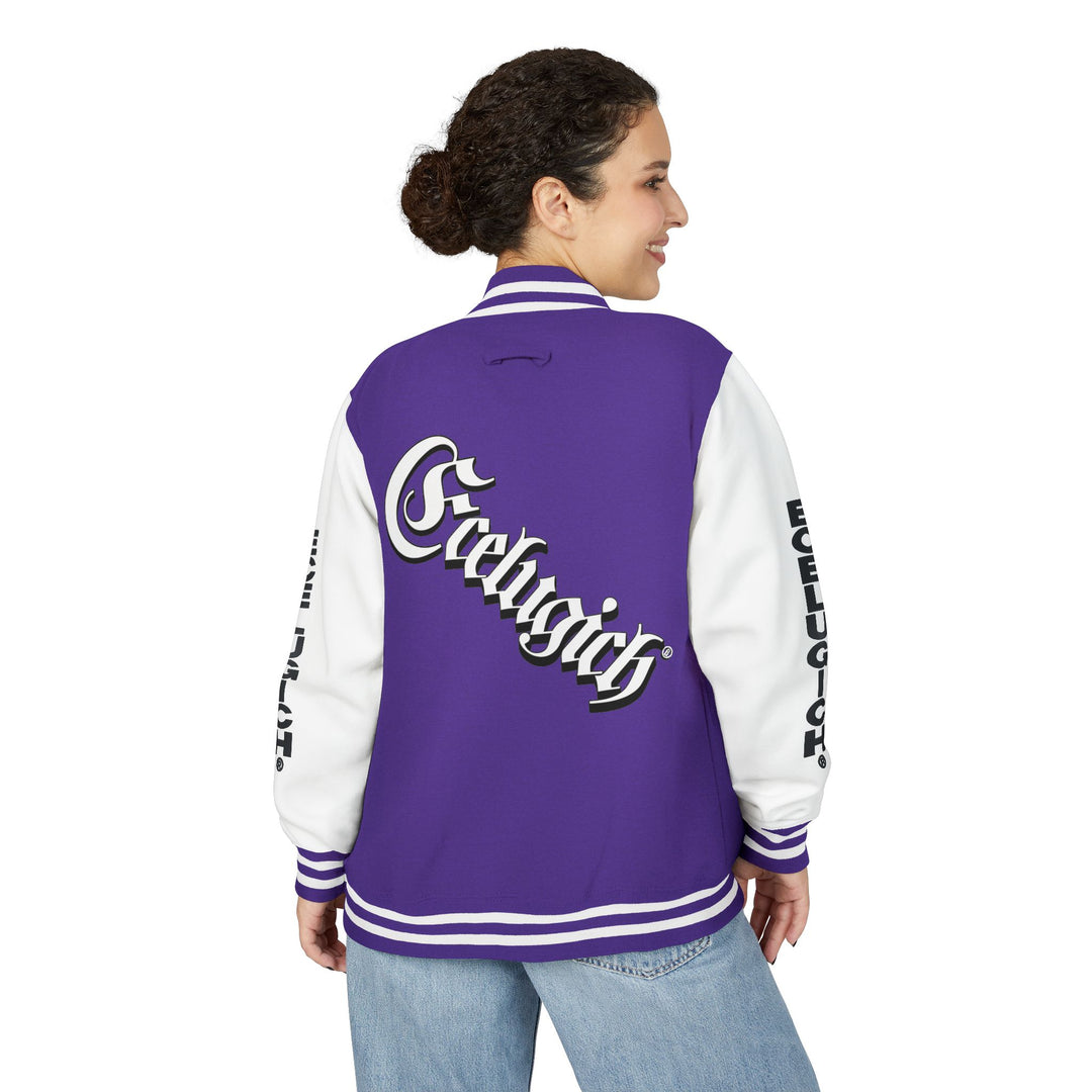 ECELUGICH® Walbaum Fraktur Unisex Heavyweight Letterman Jacket - Vintage Inspired Sportswear