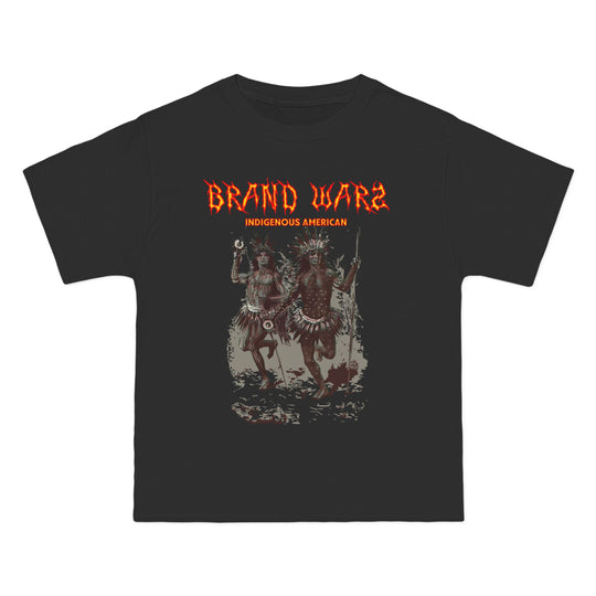 ECELUGICH® INDIGENOUS AMERICAN UNISEX OVERSIZE TEE SHIRT BRAND WARZ