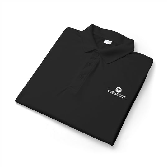 ECELUGICH® Embroidered Performance Polo — Sporty Breathable Golf & Work Shirt