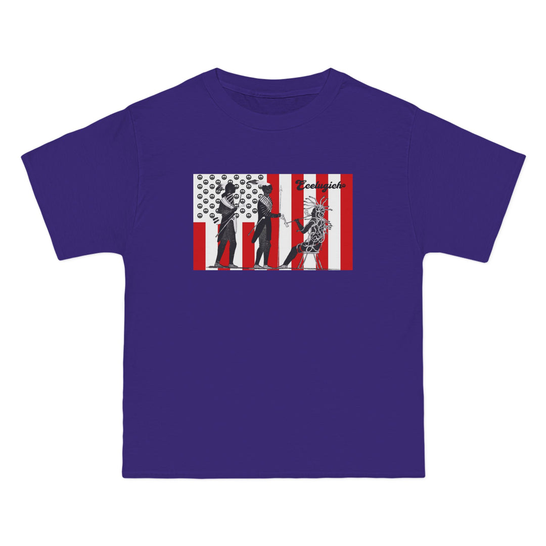 ECELUGICH® UNISEX OVERSIZE PEACE FLAG TEE SHIRT