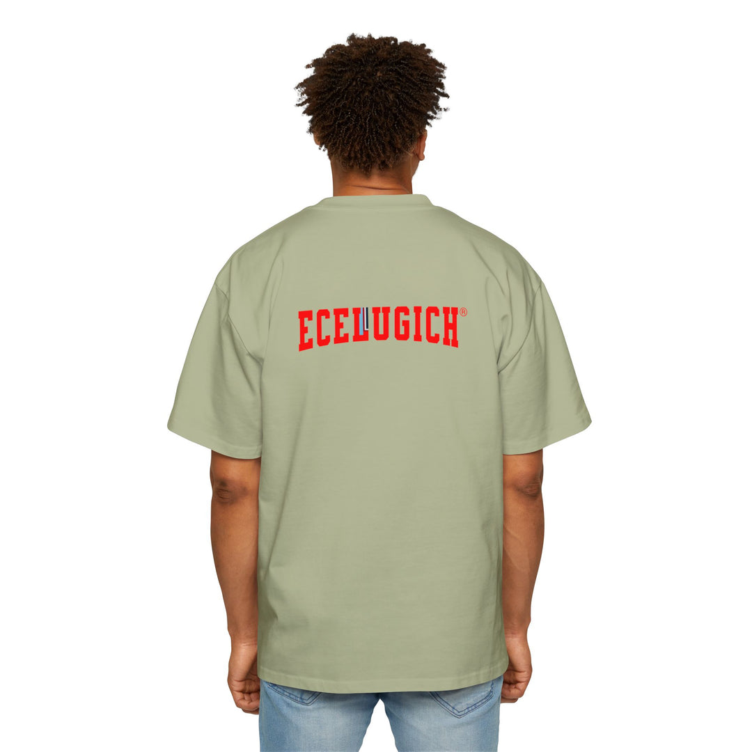 ECELUGICH® Men's Heavy Oversized Tee