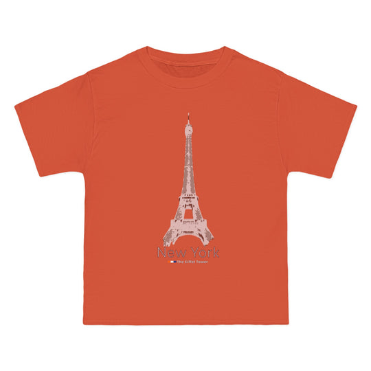 ECELUGICH® NEW YORK / EIFFEL TOWER UNISEX OVERSIZE TEE SHIRT