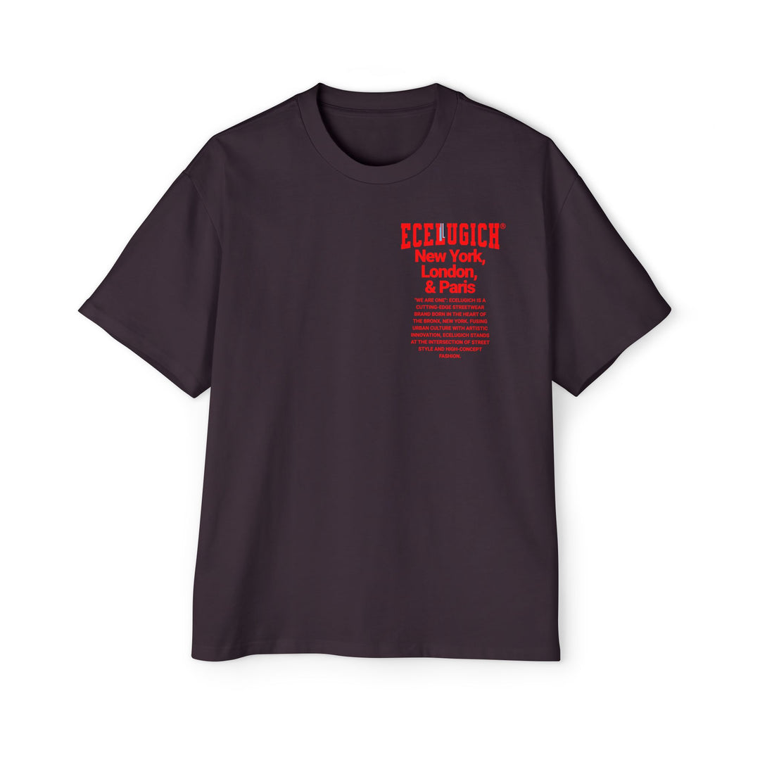 ECELUGICH® Men's Heavy Oversized Tee