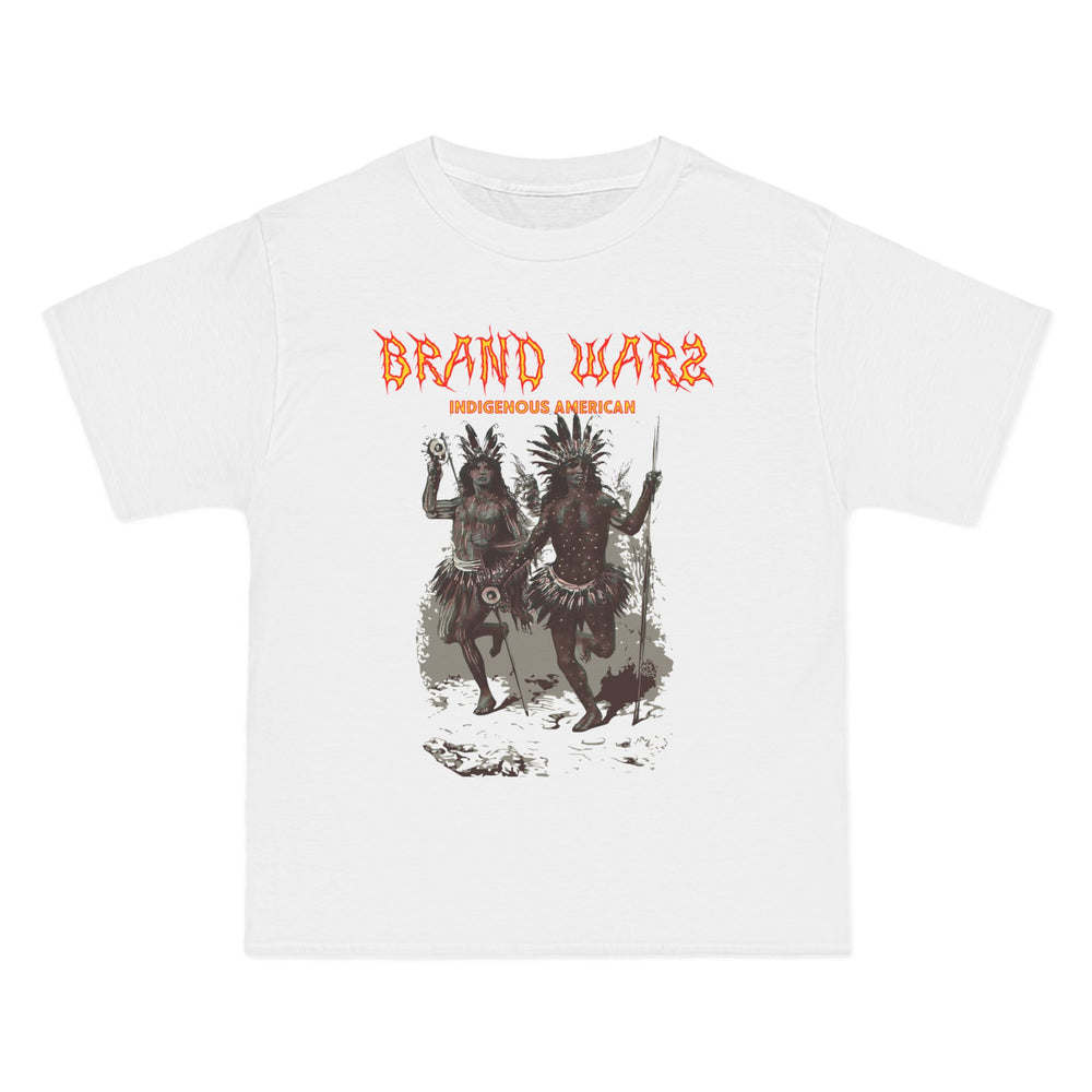 ECELUGICH® INDIGENOUS AMERICAN UNISEX OVERSIZE TEE SHIRT BRAND WARZ