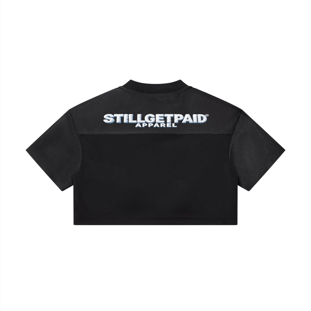 Women’s Cropped Paneled V-Neck Cloud Jersey