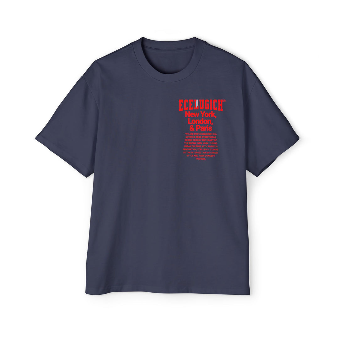 ECELUGICH® Men's Heavy Oversized Tee