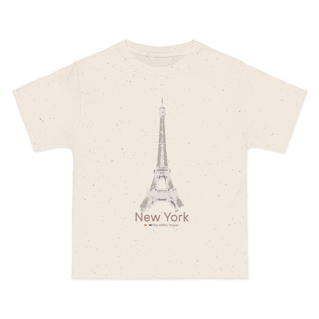 ECELUGICH® NEW YORK / EIFFEL TOWER UNISEX OVERSIZE TEE SHIRT