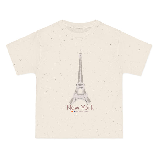 ECELUGICH® NEW YORK / EIFFEL TOWER UNISEX OVERSIZE TEE SHIRT